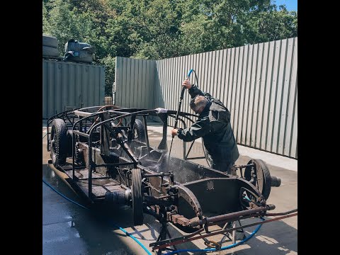 Sunbeam 1000hp Restoration - the next step, jet-wash