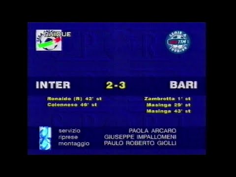 1998-99 (7^ - 01-11-1998) INTER-Bari 2-3 [Zambrotta,Masinga,Ronaldo(R),Masinga,Colonnese] D.S.Rai2