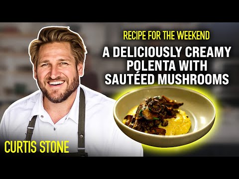 A DELICIOUSLY CREAMY Polenta with Sautéed Mushrooms