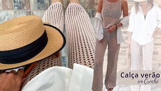 Calça de crochê adulto | MOÇA PRENDADA CROCHÊ