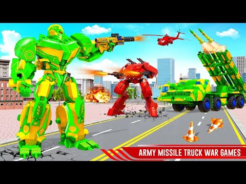 Missile Truck Dino Robot Car Game