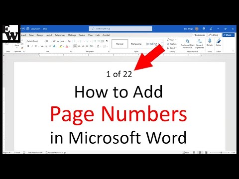 How to Add Page Numbers in Microsoft Word