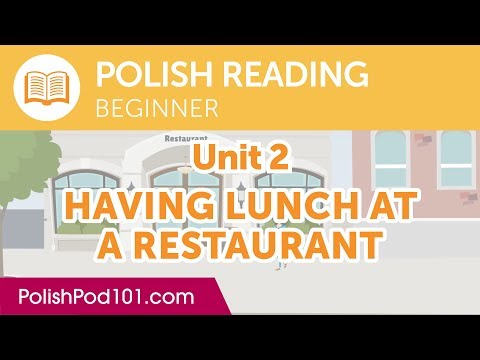 Polish Beginner Reading Practice - Having Lunch at a Restaurant