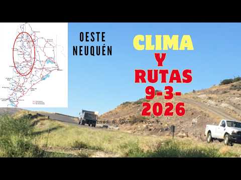 Oeste Neuquen clima y rutas 9 3 2026