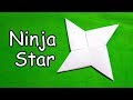 How To Make A Paper Ninja Star Shuriken Easy Origami