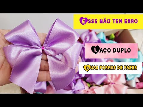 LAÇO DUPLO DE CETIM