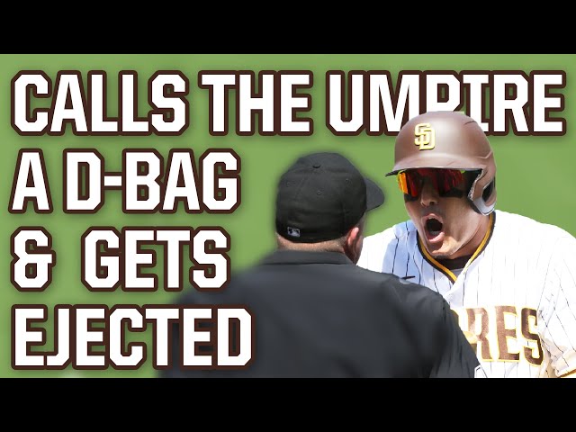 Machado calls the ump a d-bag and gets ejected, a breakdown