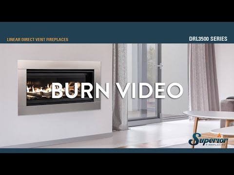 Superior DRL3500 Series 35" Direct Vent Linear Fireplace with Electronic Ignition, Natural Gas (DRL3535TEN) (F4183)