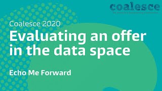 Evaluating an offer in the data space