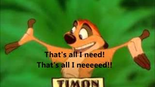 Lion king 3 That&#39;s all I need Full Song (Misheard Lyrics)