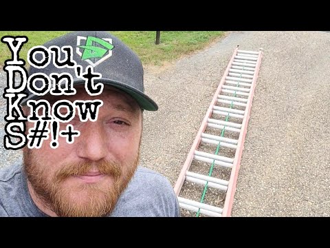 How to restring an extension ladder