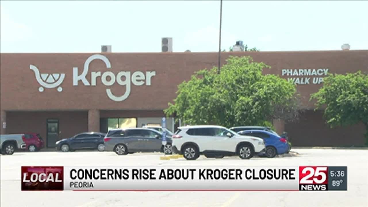 Rising concerns of a possible food desert with Peoria Kroger closing