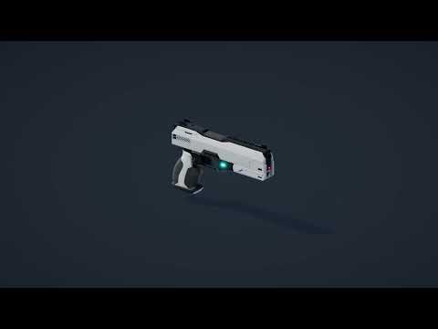 Low Poly Cyberpunk Pistols - High-Quality Asset Pack