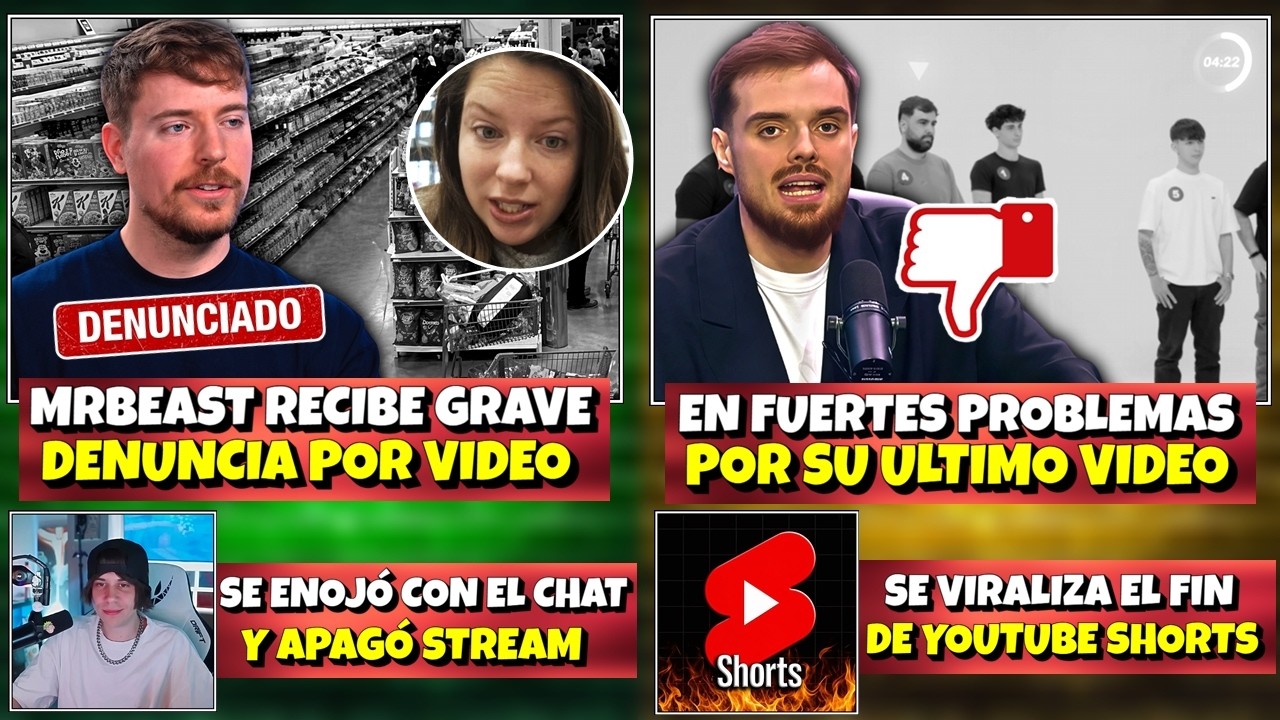 Mr BEAST RECIBE GRAVE DENUNCIA por su ULTIMO VIDEO | IBAI EN GRAVES PROBLEMAS | YT SHORTS RIP