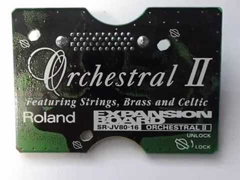 Roland SR-JV80-16 Orchestral II Expansion Board 1990s - Green image 3