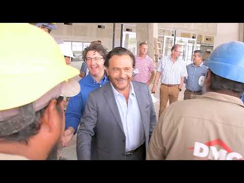 Avanza la construcción de la Terminal de Güemes y se reactivó la Técnica Tesla: Sáenz supervisó las obras