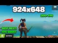 Is this The BEST Stretched Resolution in Fortnite Chaper 3?! (FPS BOOST, 0 DELAY, 924x648) GT 710