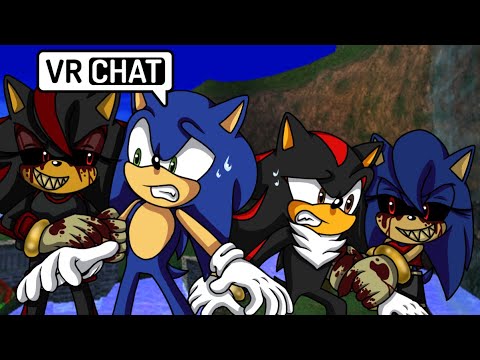 SONIC AND SHADOW VS SHADNIA EXE AND SONICA EXE IN VR CHAT