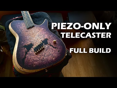 I Built a PIEZO-ONLY Telecaster Style Guitar (Full build & Demo)