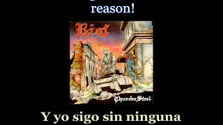 Riot - BloodStreets - 07 - Lyrics / Subtitulos en español (Nwobhm) Traducida