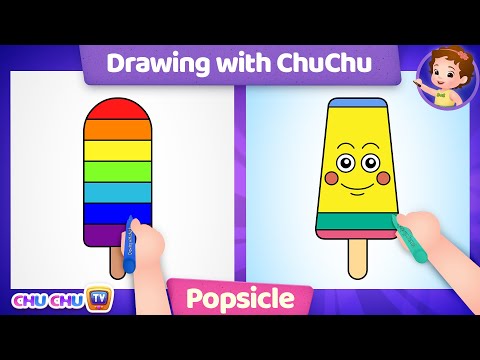 How to Draw a Popsicle? Ice Cream Drawing with ChuChu - ChuChuTV Drawing for Kids Easy Step by Step