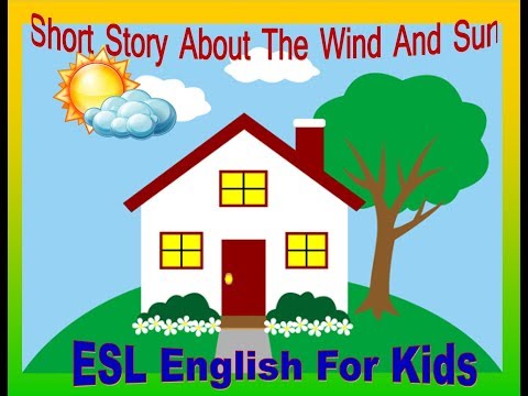 The Wind and The Sun Learn English Stories For The Children with subtitles -  "BookBox.com"