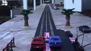 RC SLOT CARS HEADS UP DRAG RACING