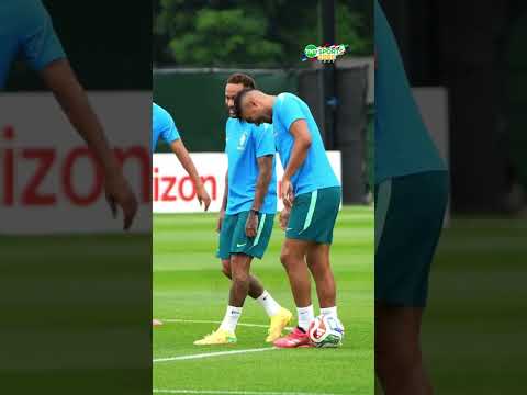 O CASEMIRO ACHOU QUE IA DAR UMA CANETA NO NEYMAR! 😅🇧🇷 #shorts