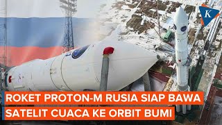 Download lagu Penampakan Roket Proton-M Rusia Siap Diluncurkan, Bawa Misi Satelit Cuaca mp3