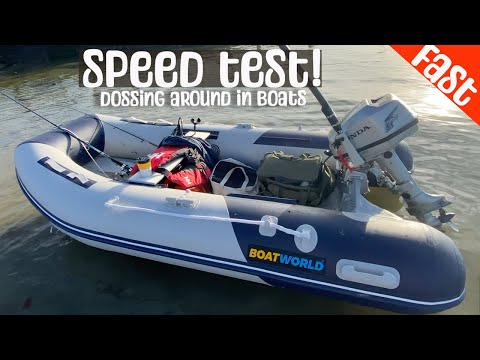 honda 5hp outboard speed test