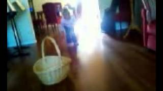 Darcy and Josie with basket