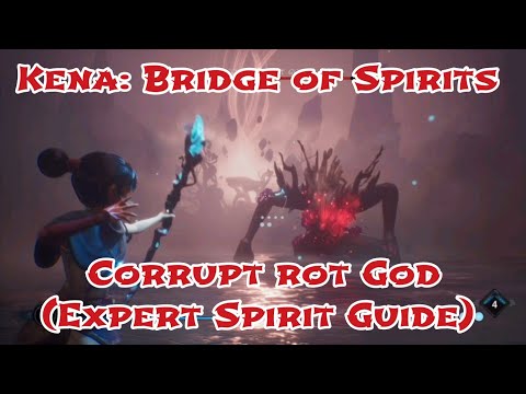 Corrupt Rot God Final Boss Fight (Expert Spirit Guide) - Kena Bridge of Spirits