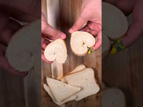 Heart sandwich with toast❤️🍕#shorts #cooking