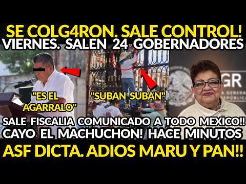 SALEN 24 GOBERNADORES! URGE SALE CONTROL, FISCALIA ENVIA INFORME A TODO PAIS, ADIOS MARU VIERNESAZO
