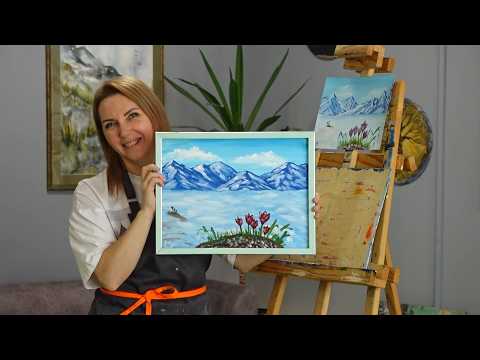 "Игры узоров" - рисуем весеннюю картину гуашью. Часть 2 (Бийское телевидение)