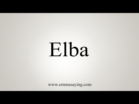 How To Say Elba