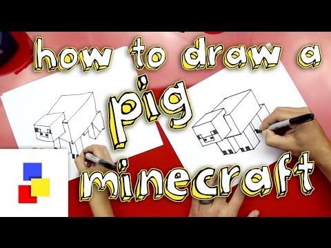 How To Draw A Pig From Minecraft