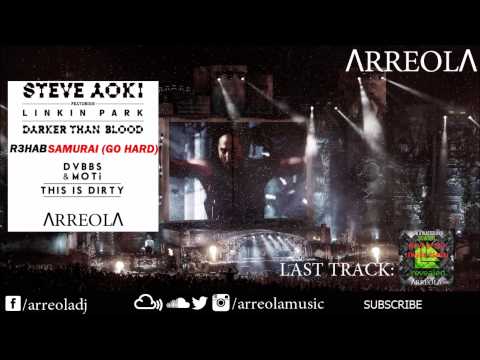 Linkin Park vs R3hab, DVBBS & MOTi - Darker Than Blood vs Samurai Dirty (Steve Aoki Mashup)