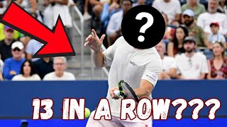 This Tennis Player Has Covered In His Last 13 Matches...