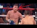 The moment Canelo feared GGG chin. The eyes never lie.