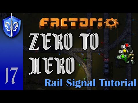 Factorio 1.1 Zero to Hero, Ep 17: HOW TO USE RAIL SIGNALS - Tutorial, Guide, LetsPlay, Walkthrough
