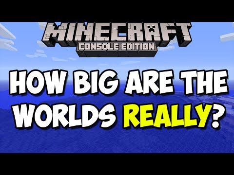 Minecraft Xbox One & PS4: Next Gen. World Size! | How Big are the Worlds? [Showcase]