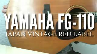 Video thumbnail for YAMAHA FG-110 RED LABEL ACOUSTIC GUITAR | SOUND DEMO by KENNY BLACK ケニブラ
