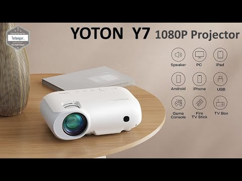 YOTON Y7 vidéo Projecteur 1080P - HDMI & USB & Wifi screen mirroring - Unboxing