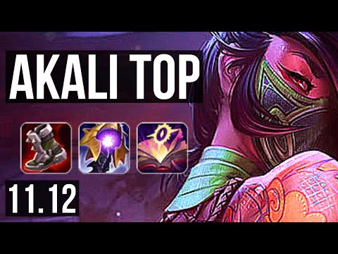 AKALI vs IRELIA (TOP) | 6 solo kills, 6/1/3, 400+ games, Dominating | EUW Diamond | v11.12