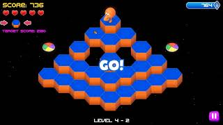 Q*bert: Rebooted - Modern Version - Levels 1 - 5 (PC Version)