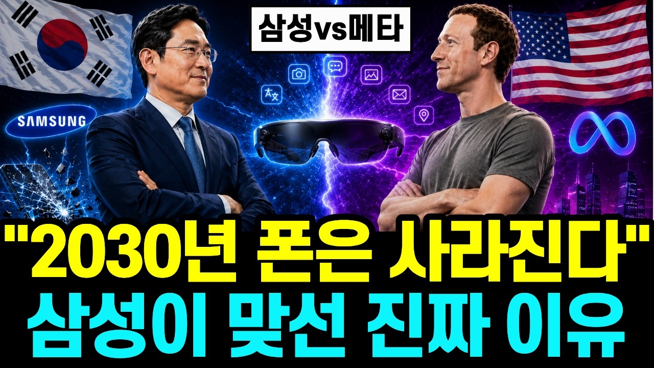 "안경이 폰을 대체한다" 저커버그의 선언에, 폰 세계 1위 삼성이 정반대 카드를 꺼내 든 진짜 이유