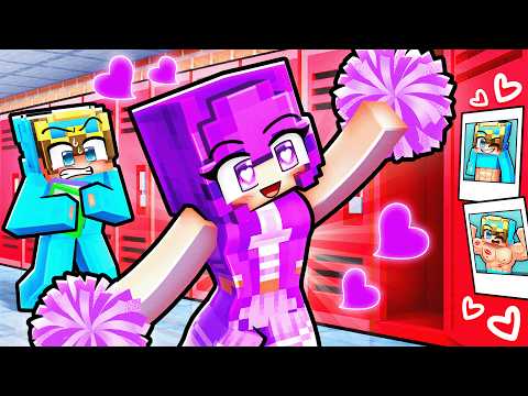 Cheerleader Zoey Has a Crush on Me in Minecraft!