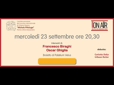 Pittaluga ON-AIR 2020          Episode 3,  Wednesday 23rd September