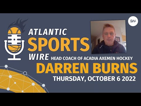 Atlantic Sports Wire - Head Coach Darren Burns of Acadia Axemen Hockey